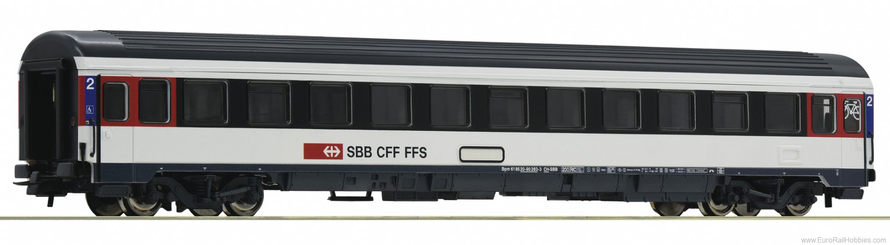 Roco 54167 SBB 2nd class Eurocity Compartment Coach
