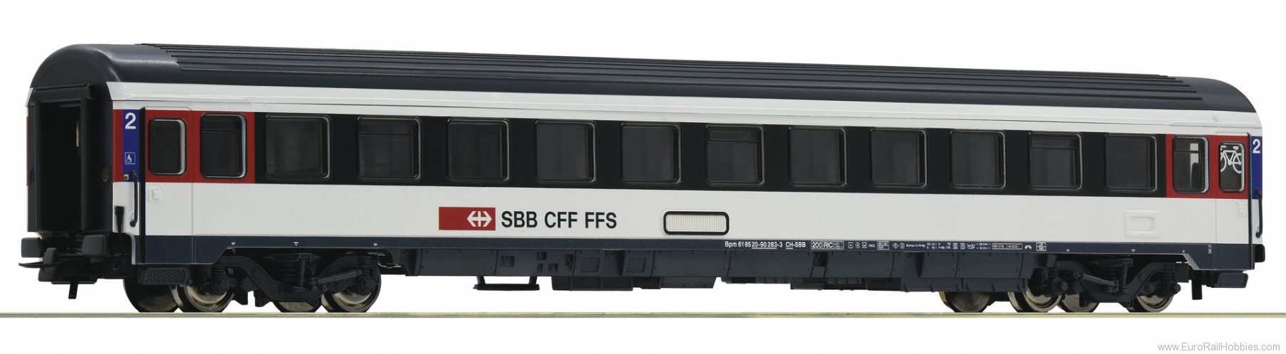 Roco 54167 SBB 2nd class Eurocity Compartment Coach