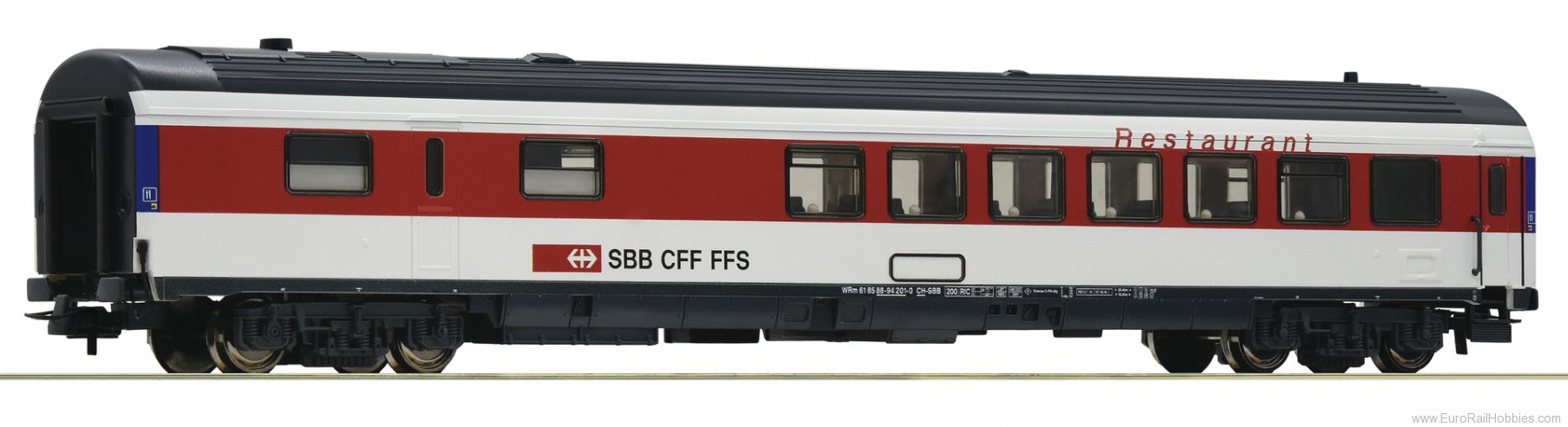 Roco 54168 SBB Eurocity Dining Coach