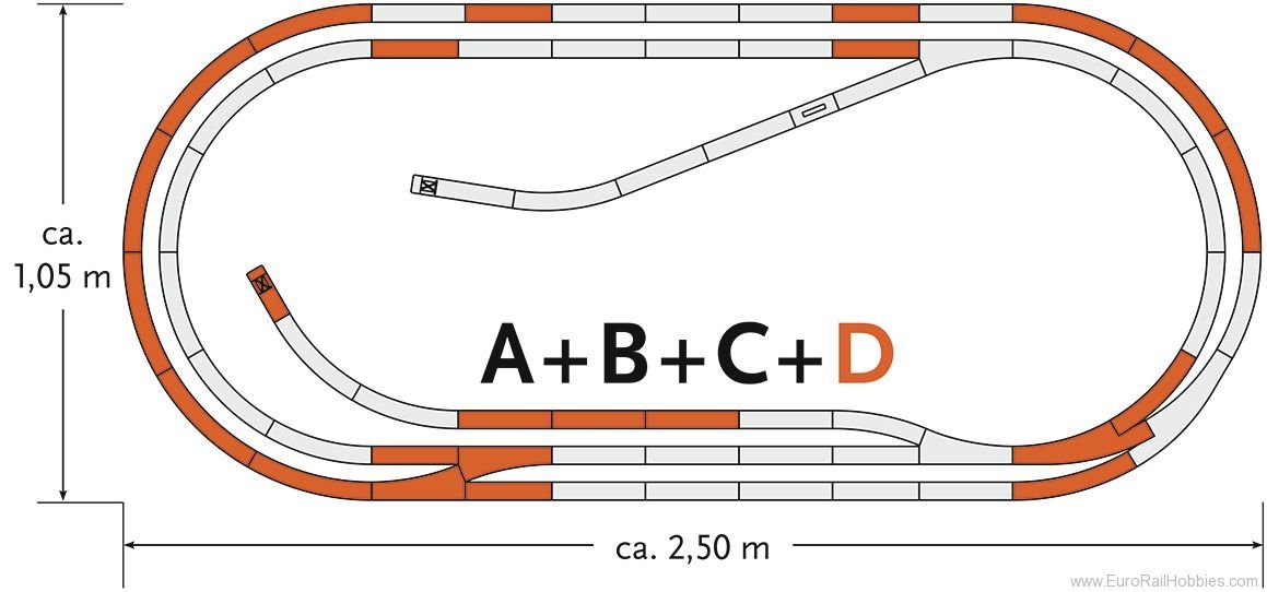 Roco 61103 geoLINE Track Set D                    