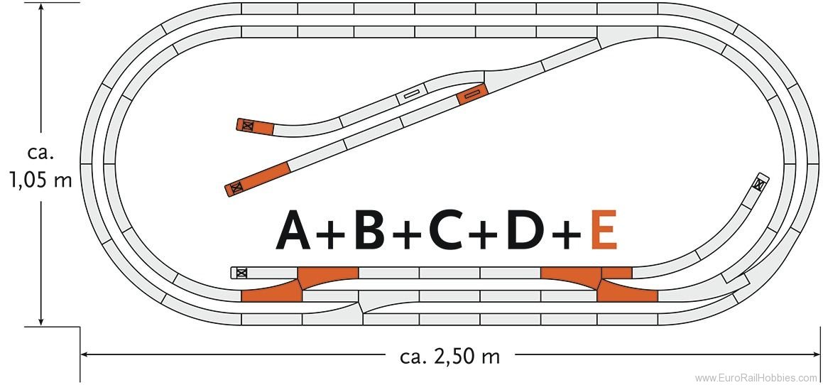 Roco 61104 geoLINE Track Set E       