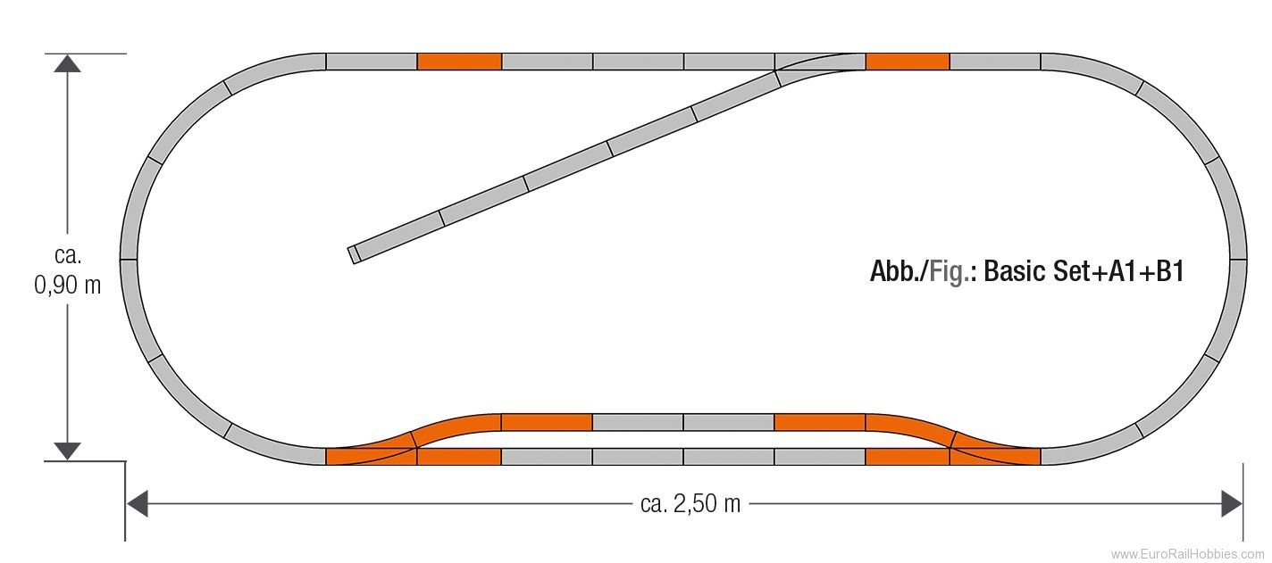 Roco 61151 geoLine Track set B1 