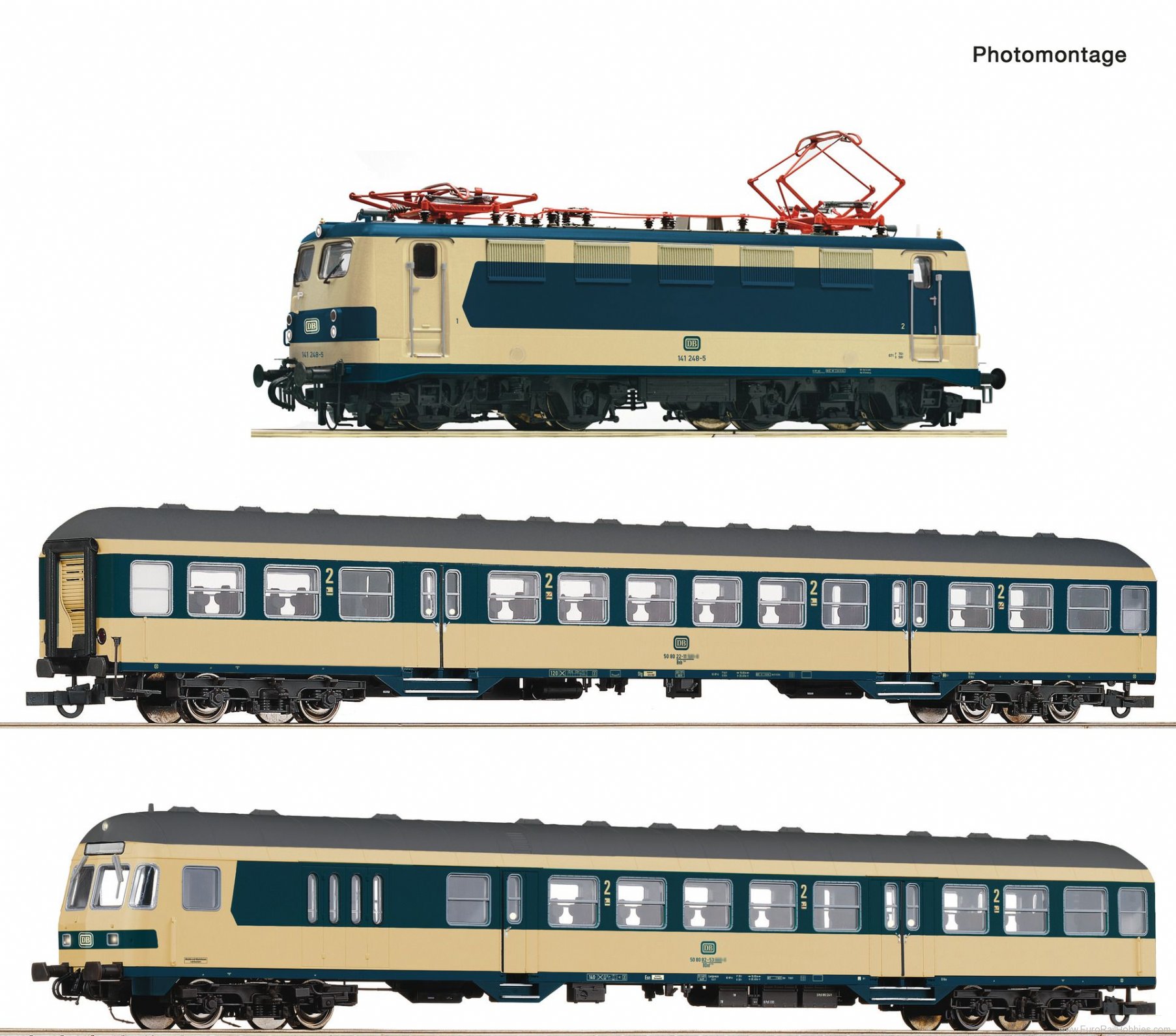 Roco 61485 DB 3 piece set: The Karlsruhe train (Marklin 