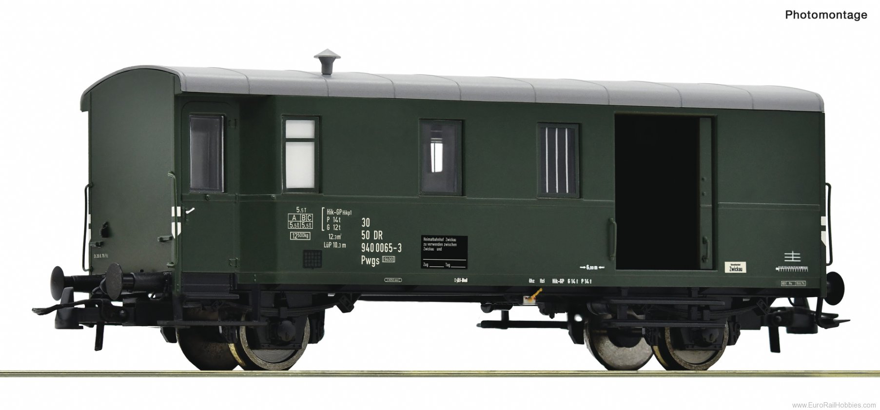 Roco 6200018 Goods train baggage wagon, DR