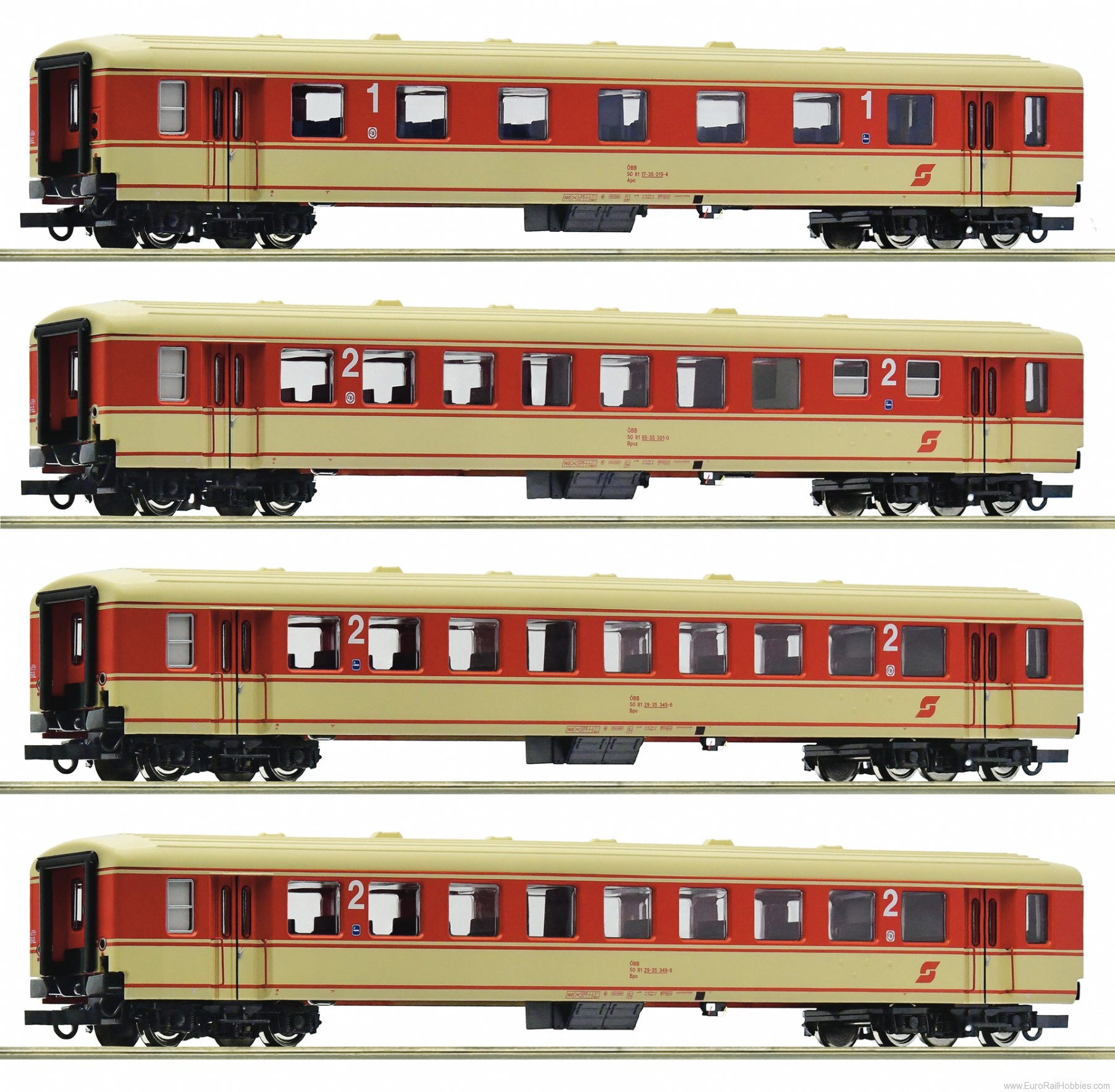 Roco 6200026 OBB 'JAFFA EXPRESS' 4 Piece Passenger Coach S