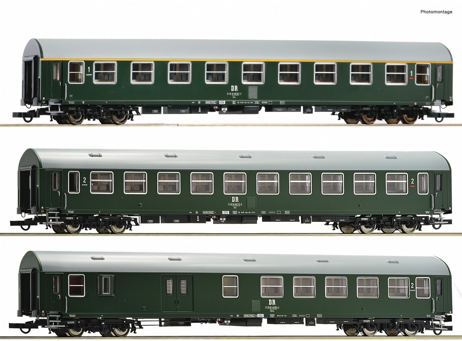 Roco 6200028 3-piece set 1: Passenger coaches, DR