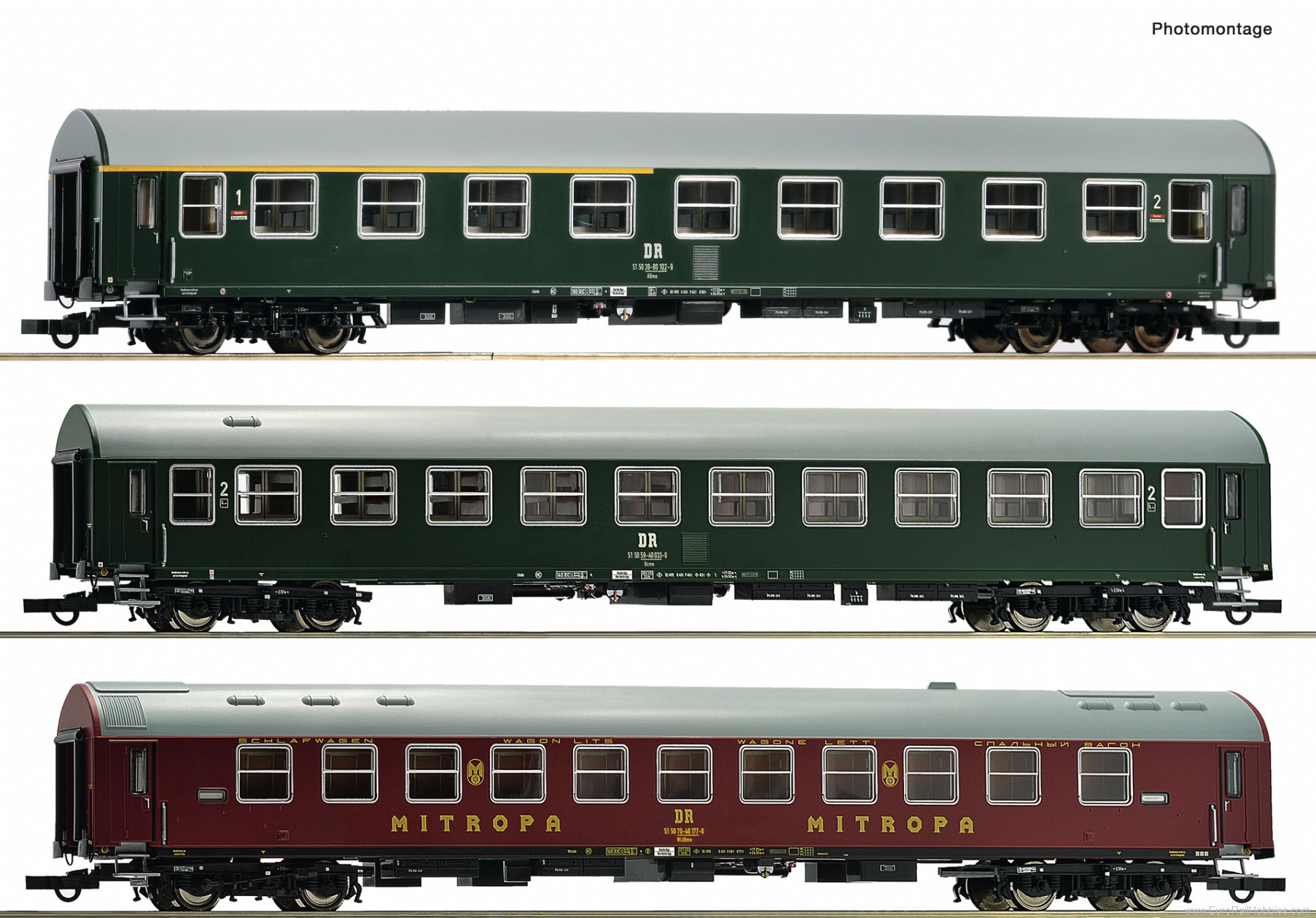 Roco 6200029 3-piece set 2: Passenger coaches, DR
