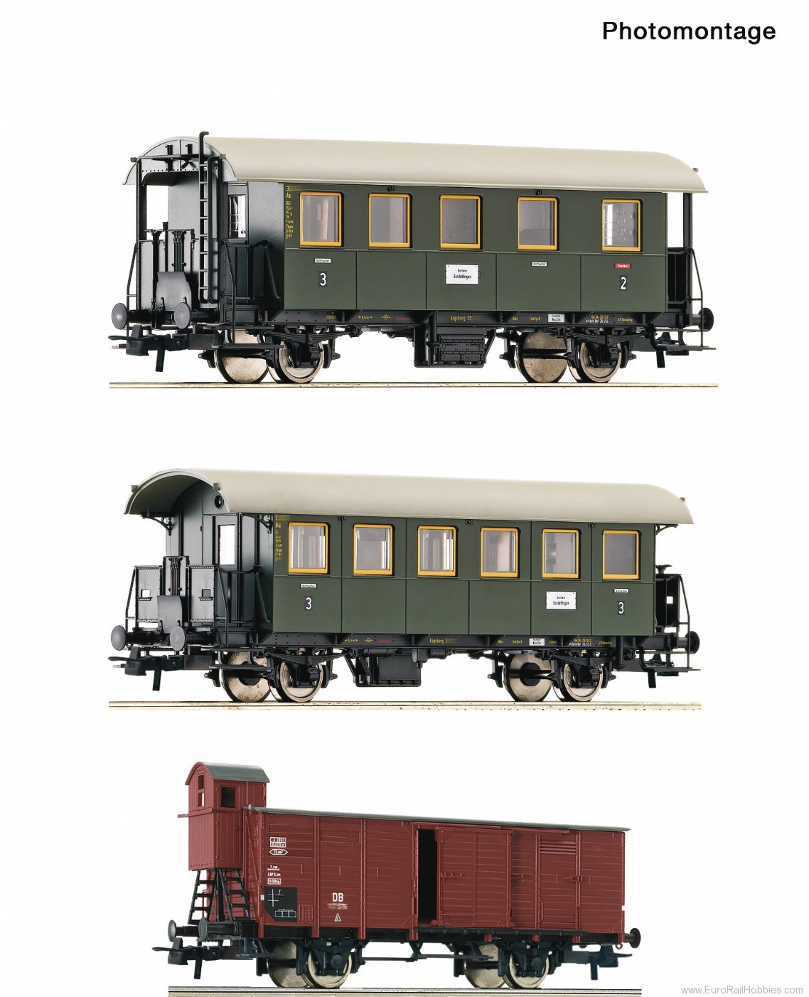 Roco 6200040 Roco DB 3-Piece Set: Passenger train