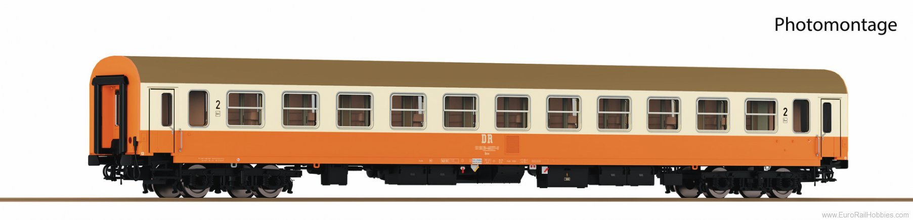 Roco 6200043 2nd class express train coach, DR