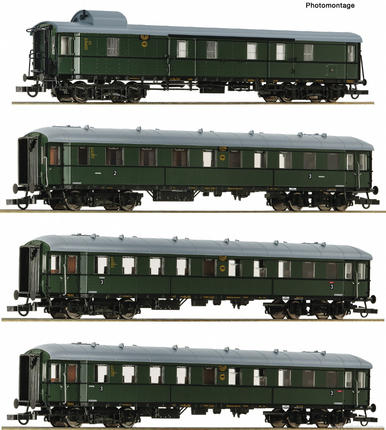 Roco 6200056 4 piece set 1: Traditional train Zwickau, DR