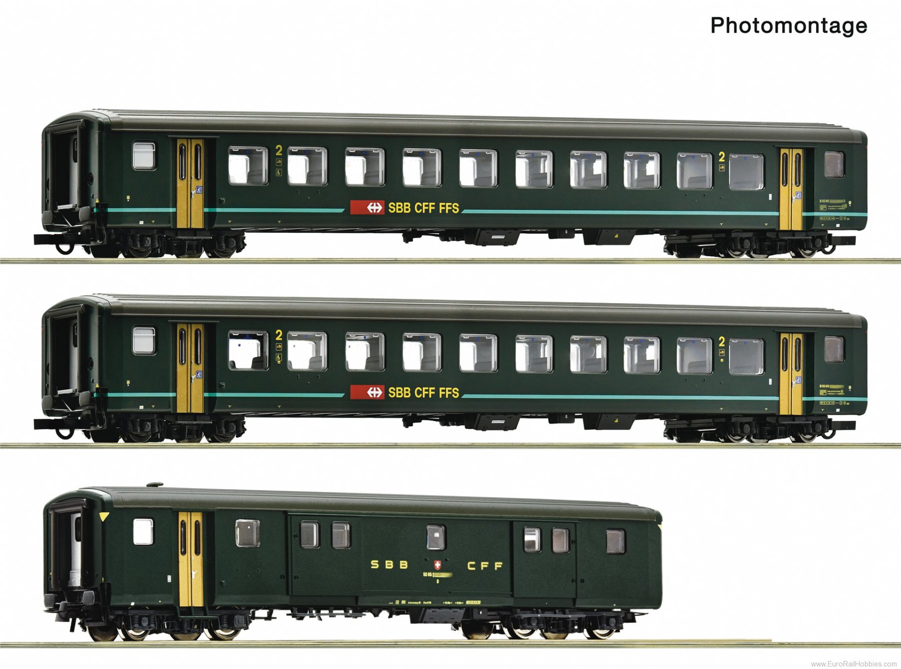 Roco 6200090 Roco SBB 3 Piece (1): 'IR 1617', Passenger Se