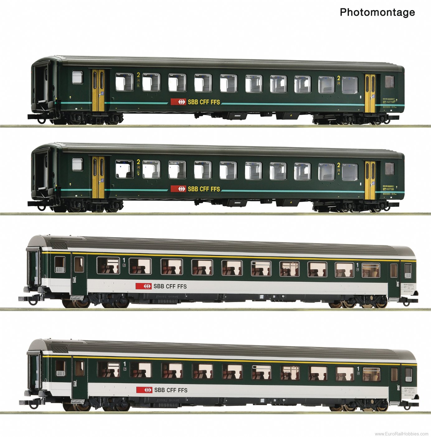 Roco 6200091 Roco SBB 4 Piece (2): 'IR 1617', Passenger Se