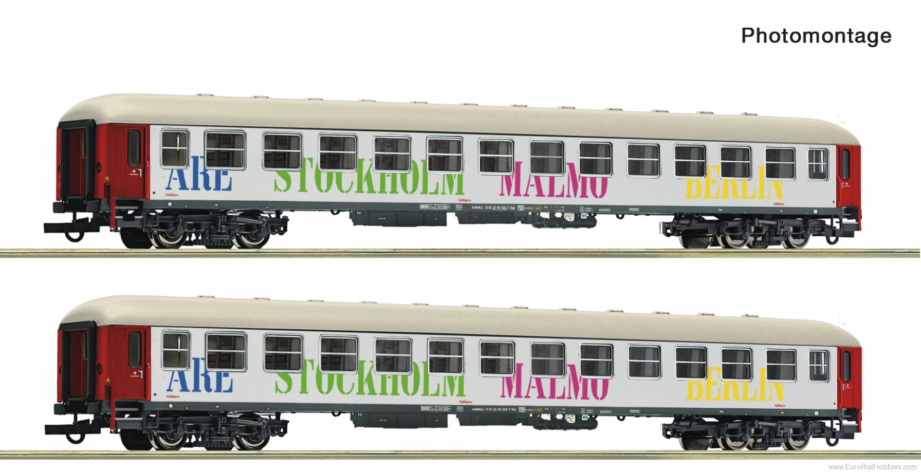 Roco 6200099 Roco 2 piece set: Coaches, SnÃ¤lltÃ¥get 
