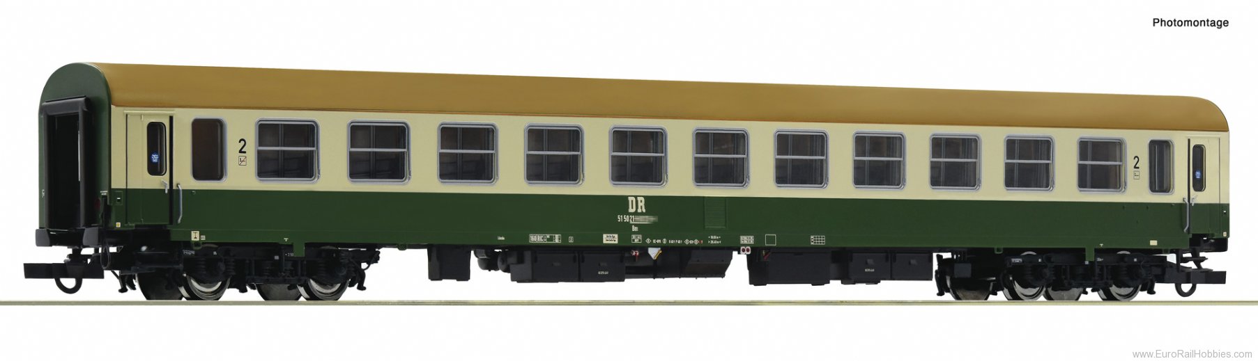 Roco 6200117 Roco DR 2nd class Express Train Coach