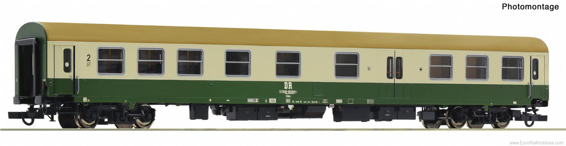 Roco 6200118 Roco DR 2nd class Express Train Coach