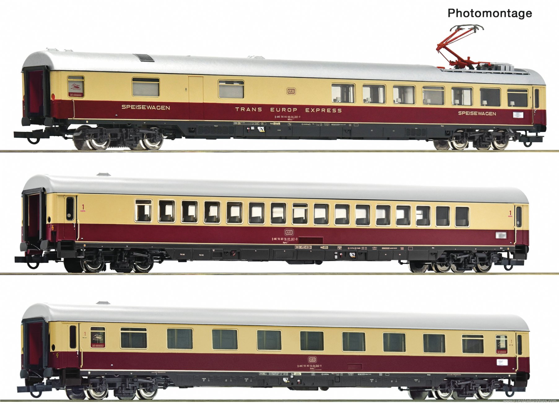 Roco 6200121 Roco 3 piece set (2): 'Rheingold', AKE 