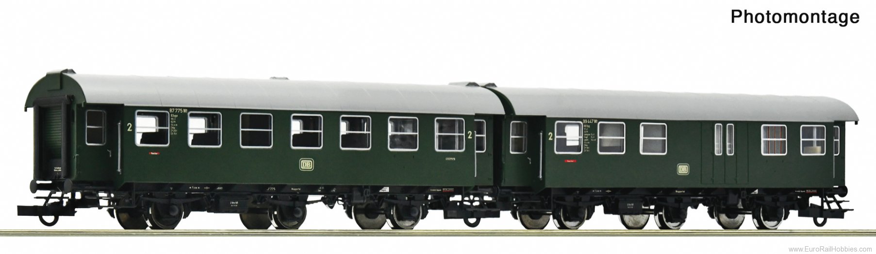 Roco 6200124 Roco DB 2 piece set (2): Conversion Coaches