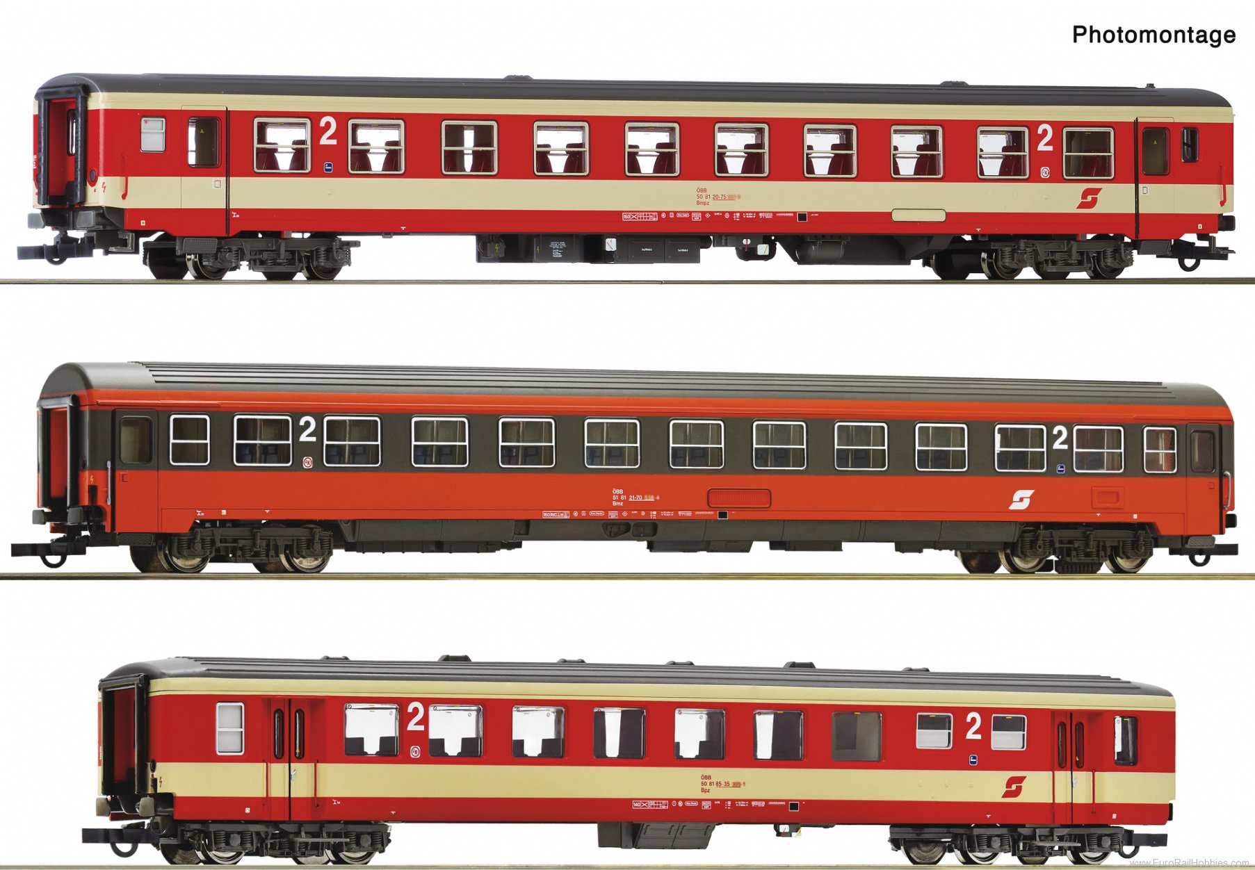 Roco 6200128 Roco OBB 3 piece set (2): Express train 'D 70