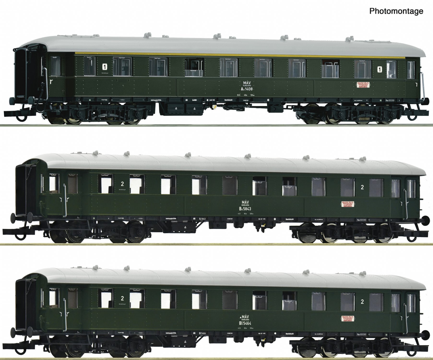 Roco 6200132 Roco MAV 3 Piece Coach Set