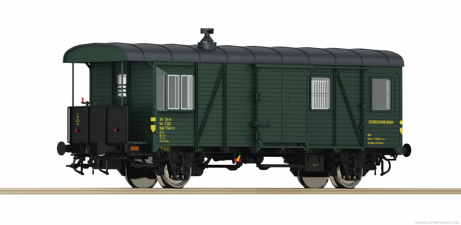 Roco 6200141 Roco CSD Goods train guard Wagon