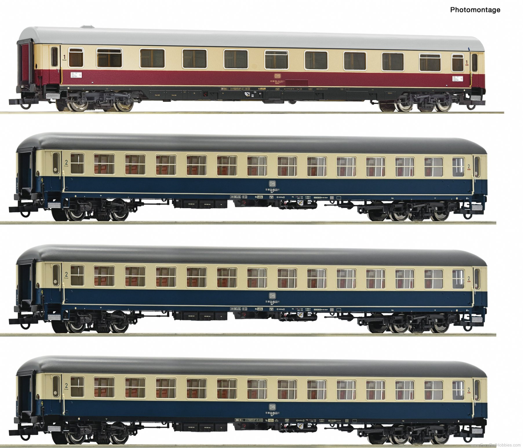 Roco 6200154 Roco DB 4 piece set: IC 511 'Chiemgau'