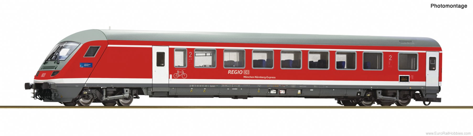 Roco 6220098 DB AG RE Cab Control Coach (Marklin AC Digita