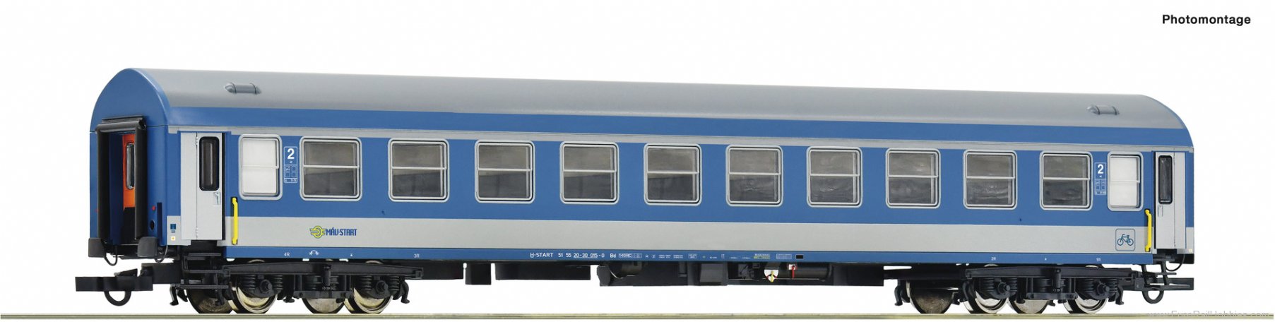 Roco 64867 2nd class passenger coach, MAV-Start