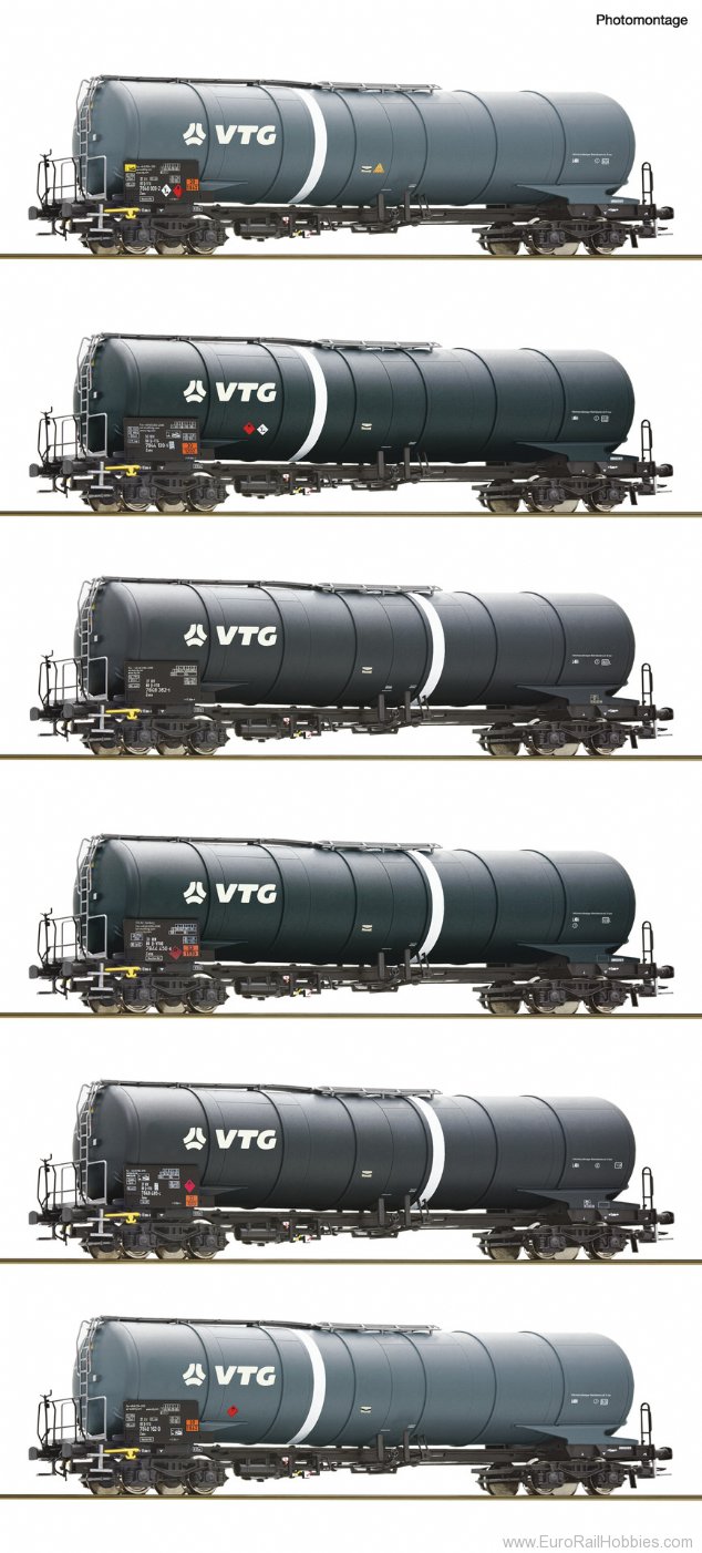 Roco 6600007 6-piece display: Tank wagon, VTG