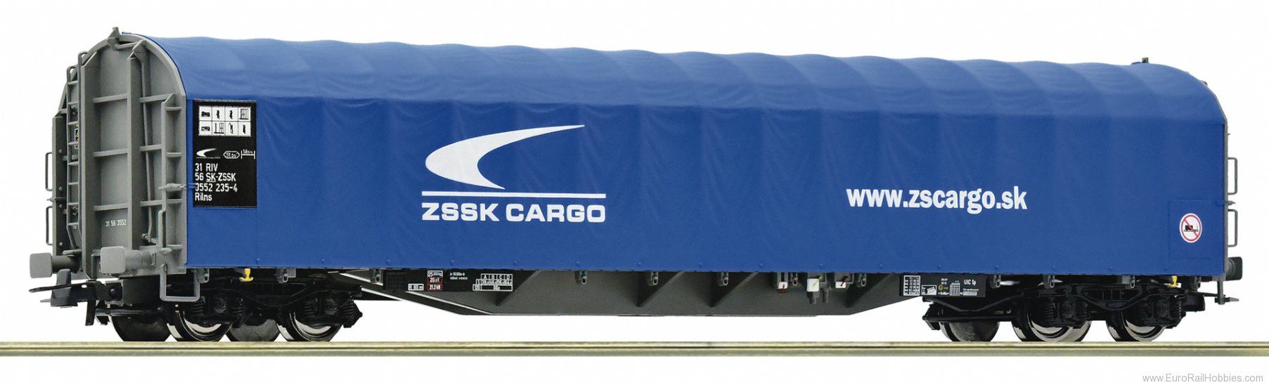 Roco 6600050 Sliding tarpaulin wagon, ZSSK Cargo