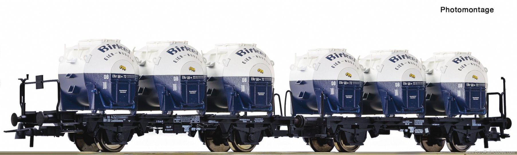 Roco 6600053 Double carrying wagon unit, DB