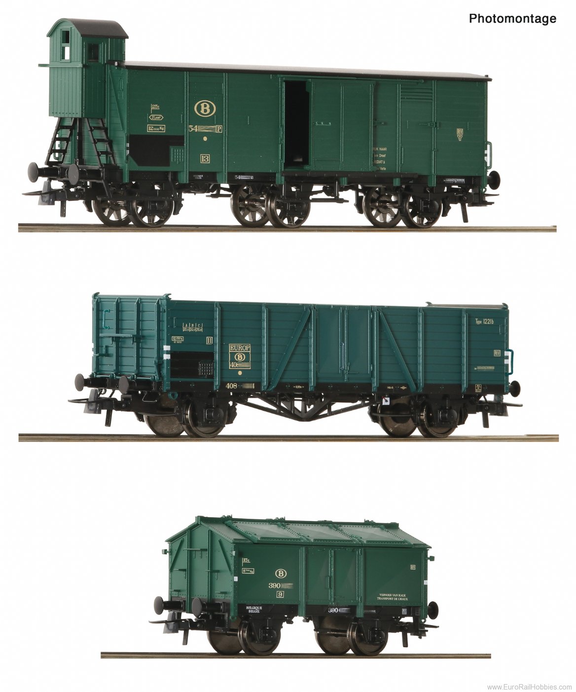 Roco 6600079 Roco SNCB 3 piece set: Goods train