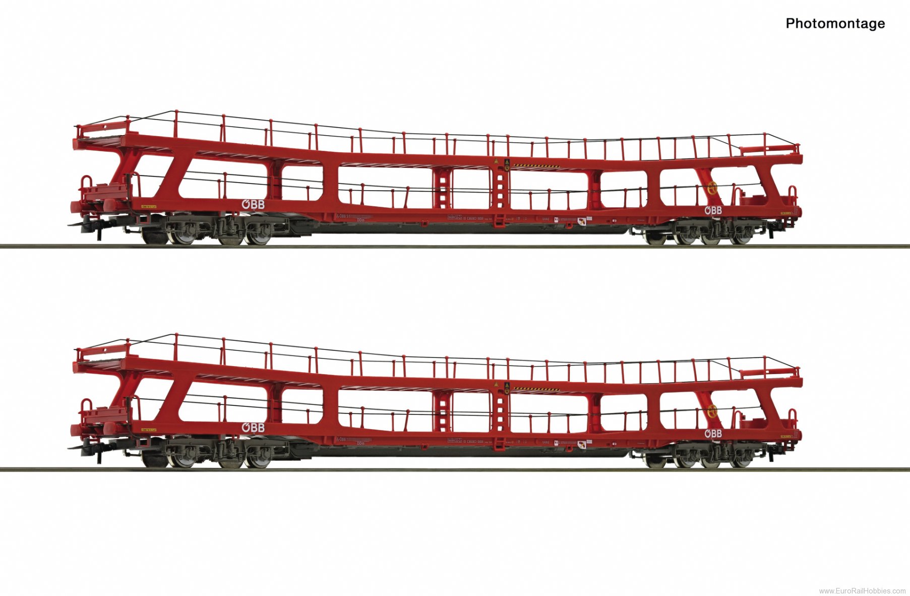 Roco 6600105 OBB 2-piece set: Car Transport Wagons 
