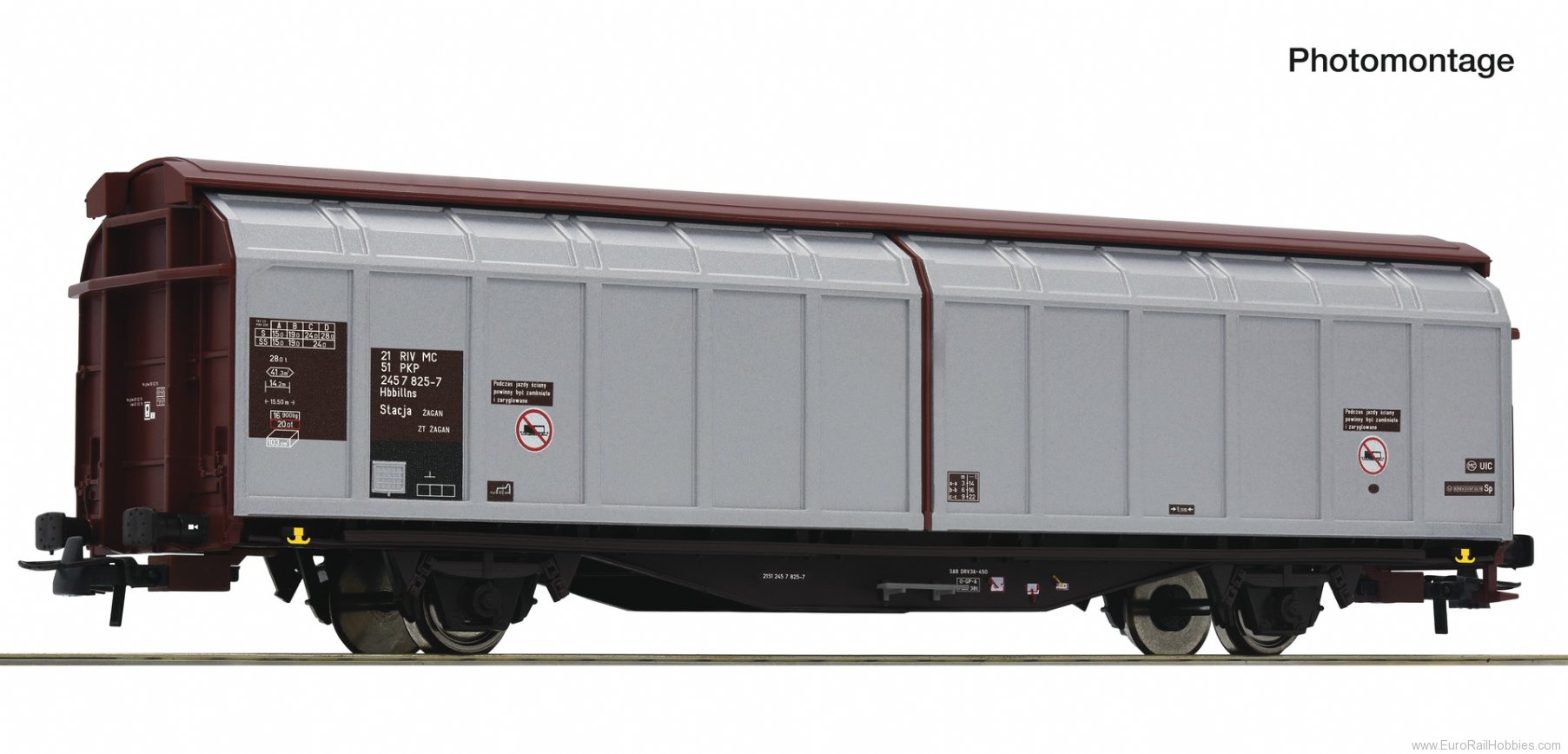 Roco 6600109 PKP Sliding Wall Wagon 