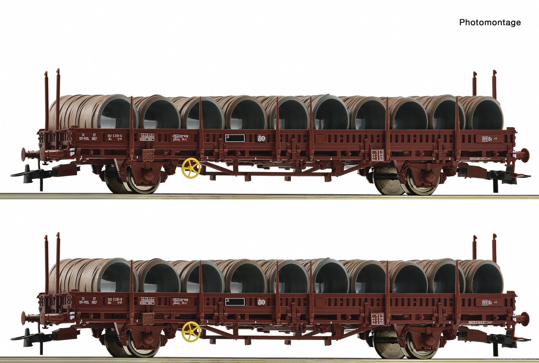 Roco 6600119 Roco SNCF 2-piece set: Swivel stake Wagons
