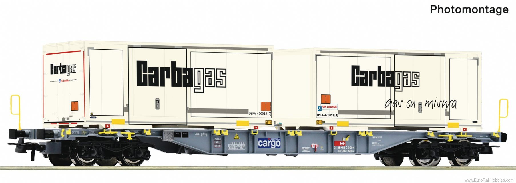 Roco 6600122 Roco SBB Cargo Container carrier Wagon