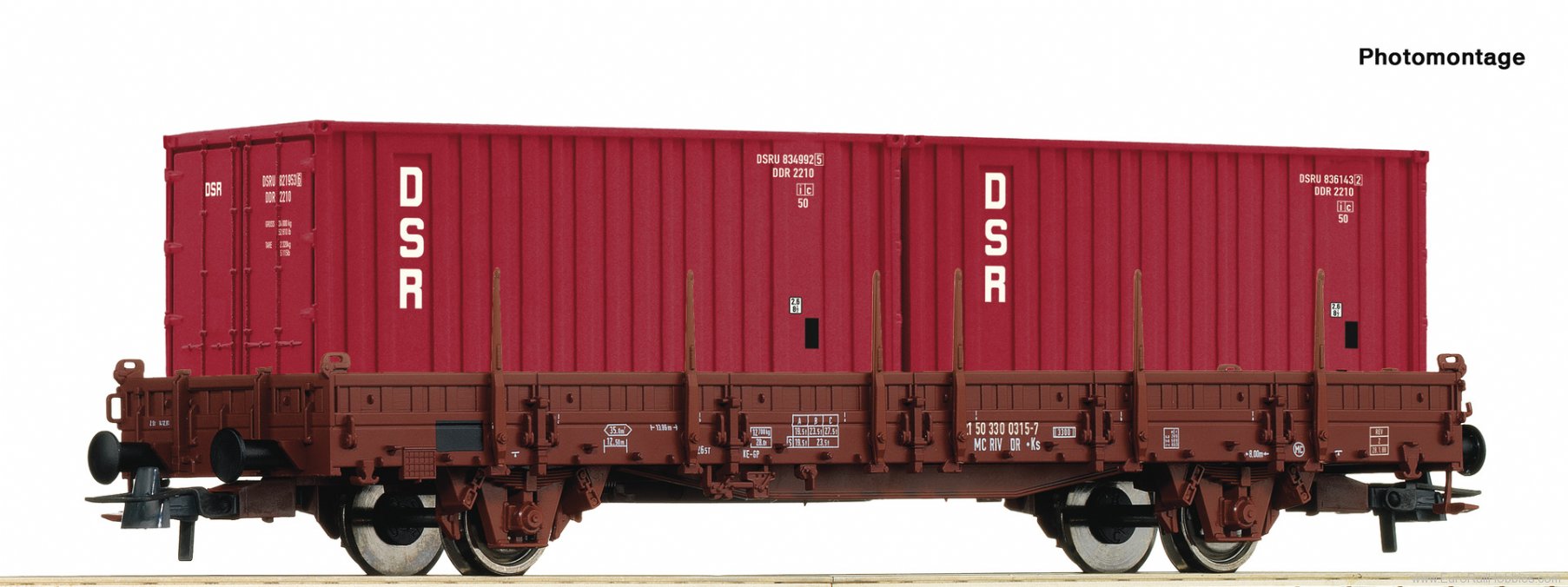 Roco 6600138 Roco DR Swivel stake Wagon