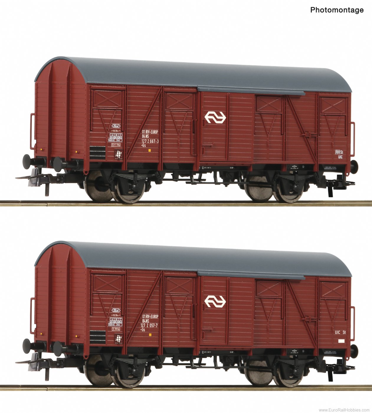 Roco 6600151 Roco NS 2 piece set: Covered goods Wagon