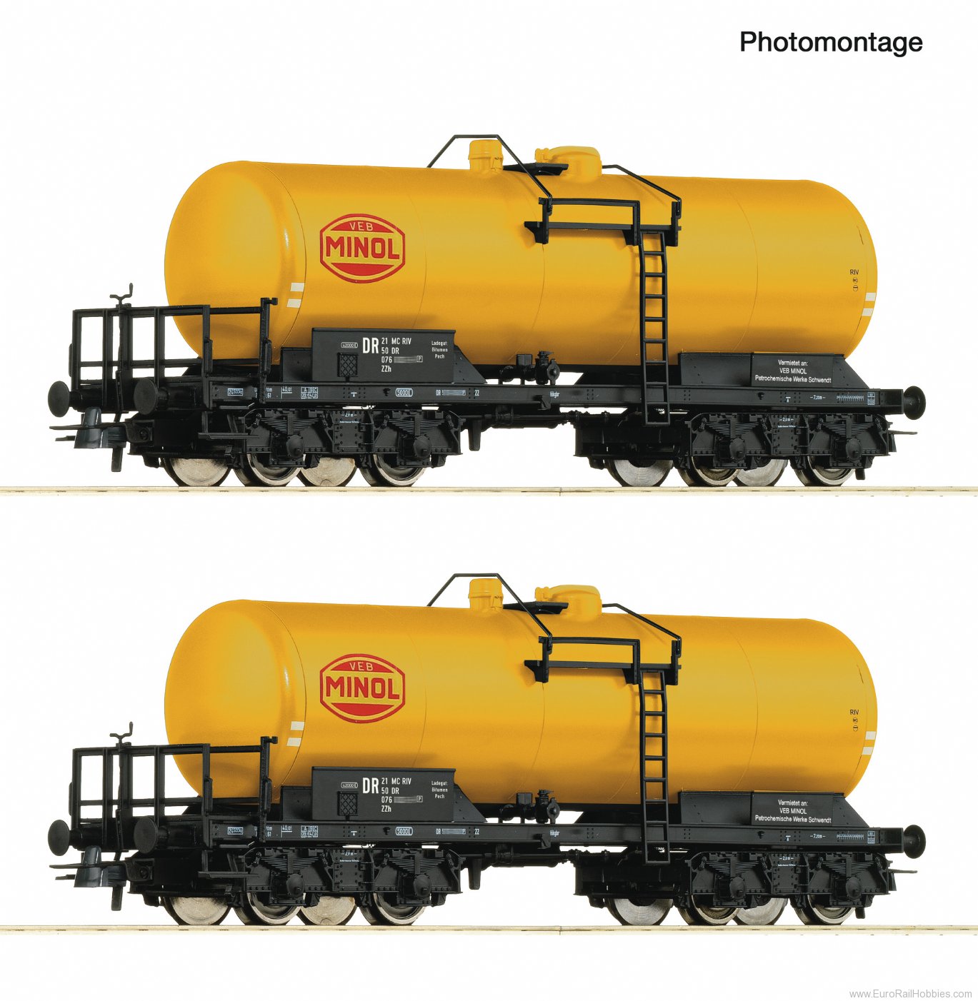 Roco 6600199 Roco DR 2 piece set: Tank Wagons