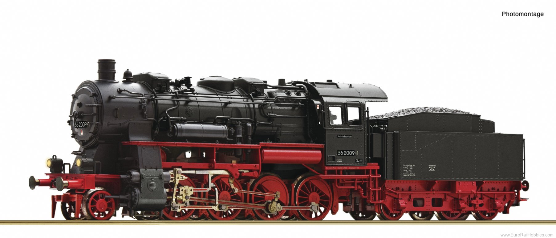 Roco 70037 Steam locomotive class 56.20-29, DR (DC Analo