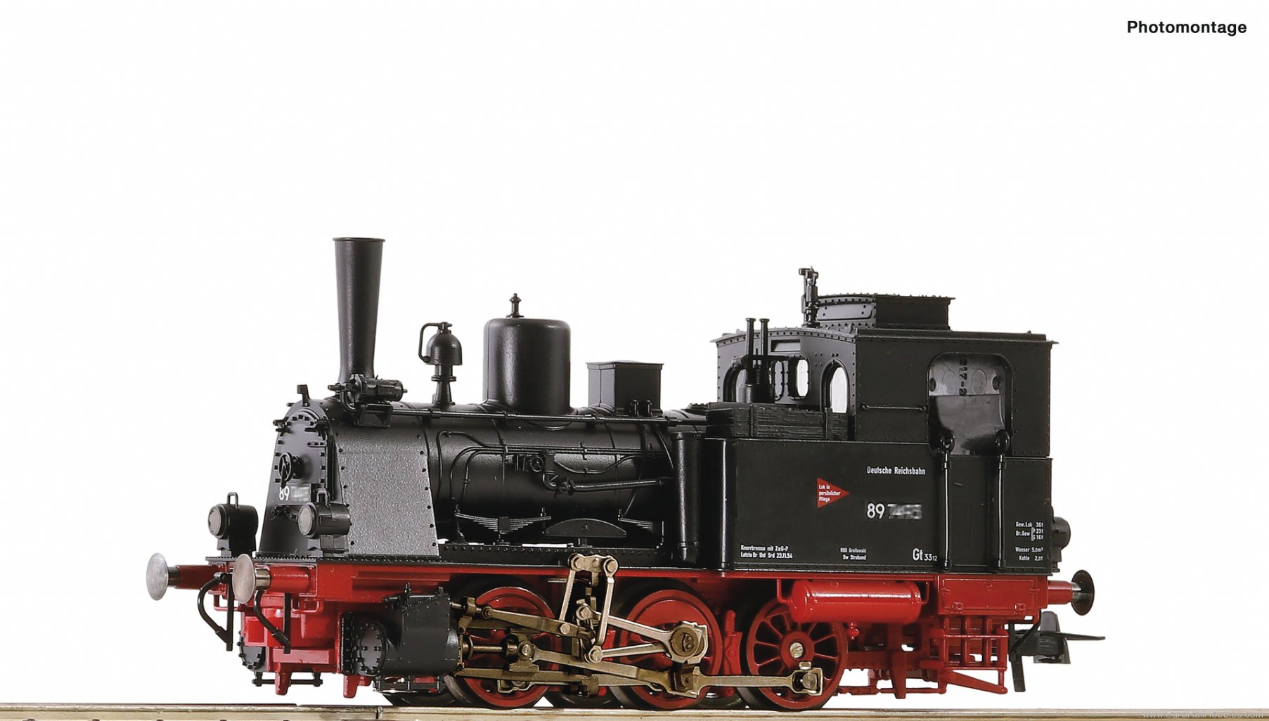 Roco 70045 Steam locomotive class 89.70-75, DR (DC Analo