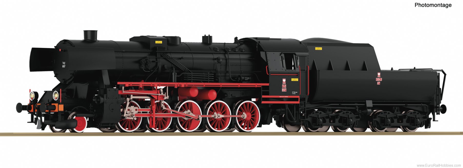 Roco 70107 Steam locomotive Ty2, PKP (DC Analog)