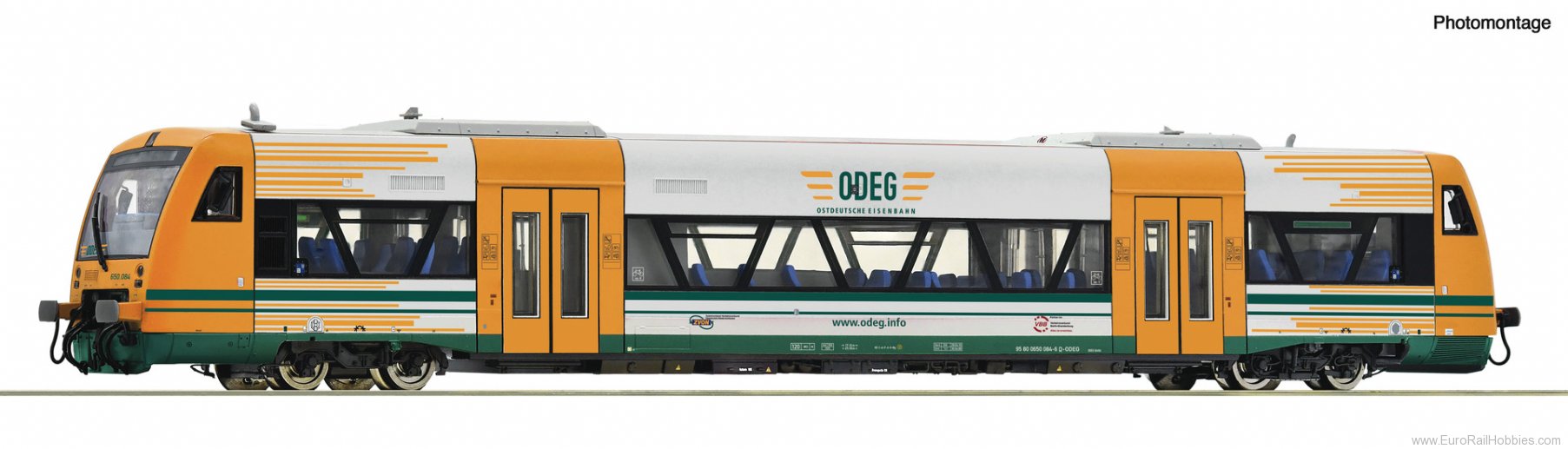 Roco 70185 Diesel railcar class 650, ODEG (DCC Sound)