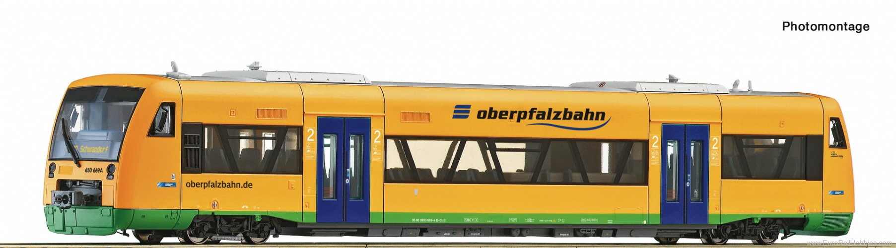 Roco 70193 Diesel railcar 650 669-4, Oberpfalzbahn (DC A