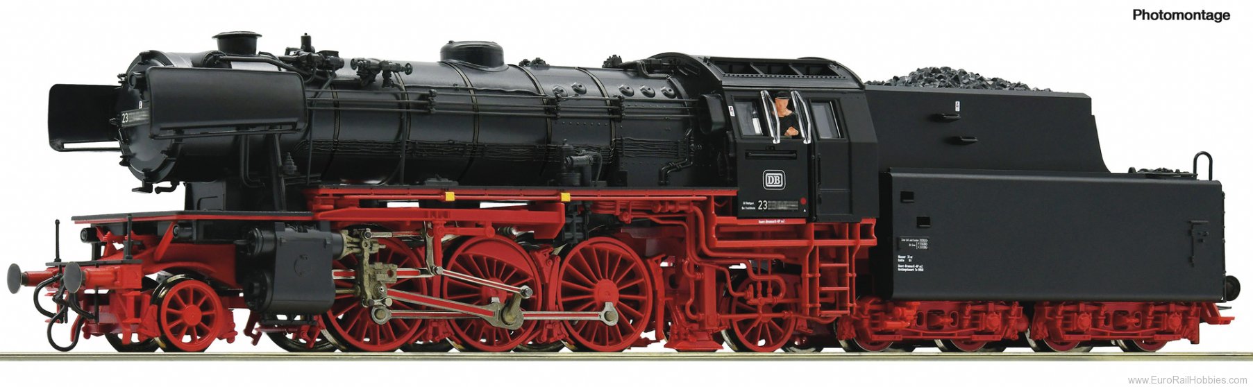 Roco 70252 Steam locomotive 023 038-3, DB (DCC Sound)