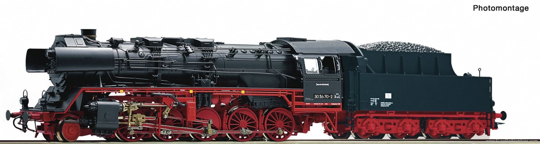 Roco 70287 DR Steam locomotive 50 3670-2,