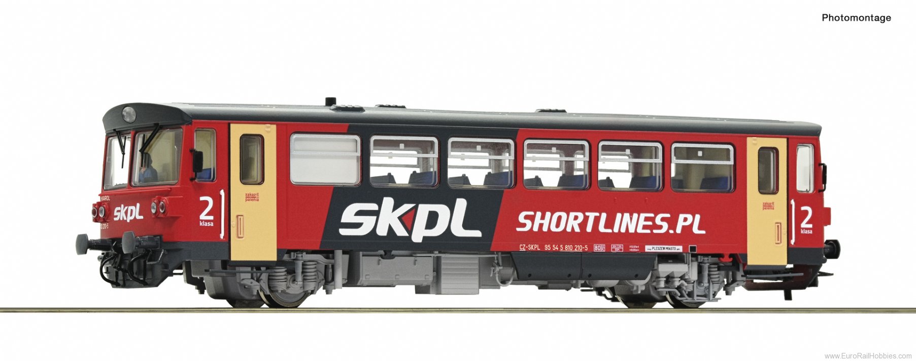 Roco 70386 Diesel railcar 810 210-5, SKPL (DC Analog)
