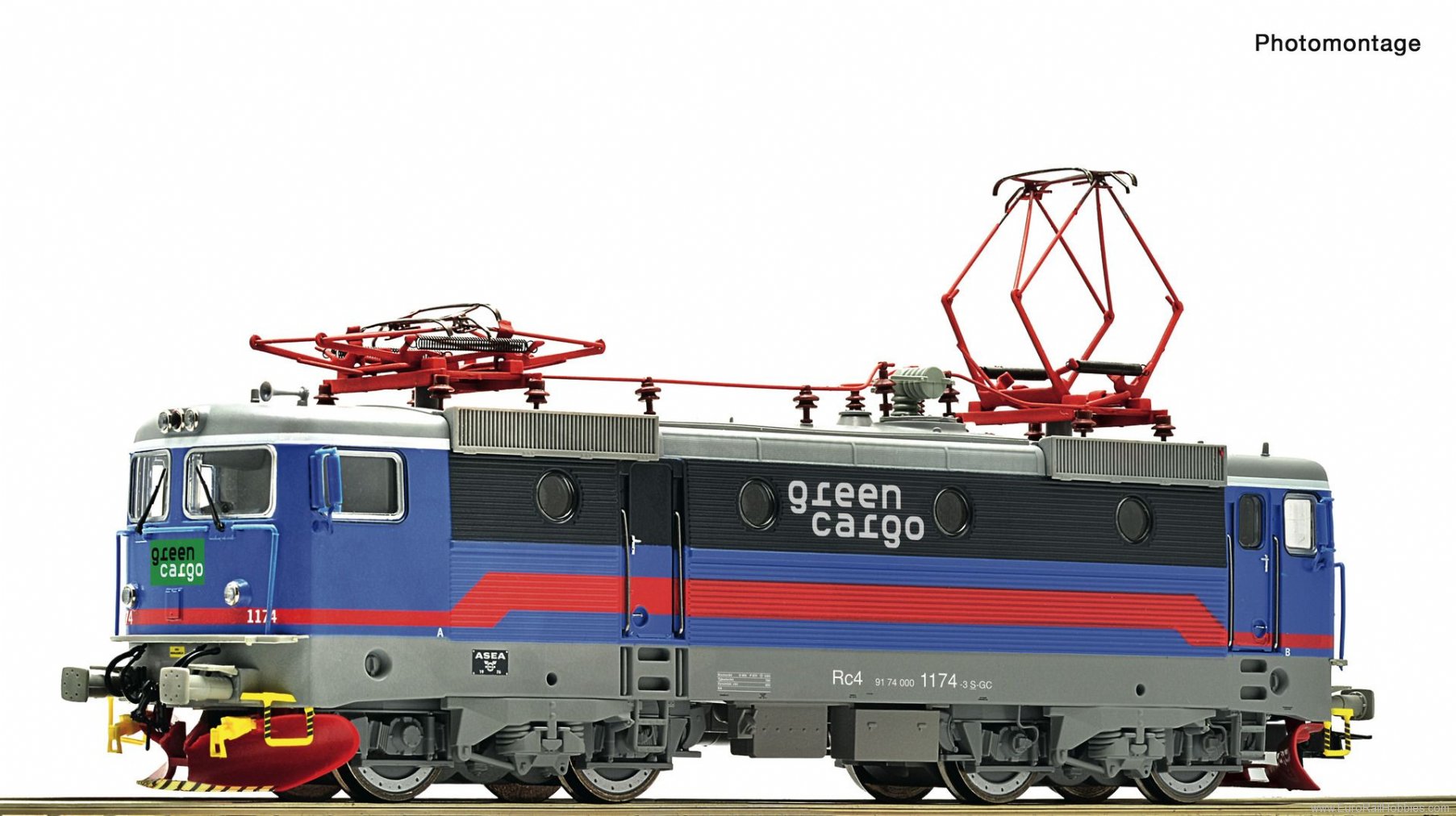 Roco 70458 Electric locomotive Rc4 1174, Green Cargo  DC