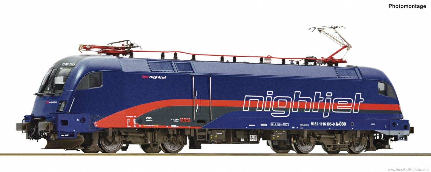Roco 70496 Electric locomotive 1116 195-9 Nightjet, Ã