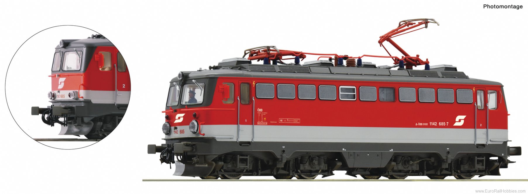 Roco 70604 Electric locomotive 1142 685-5, ÃBB (DC An