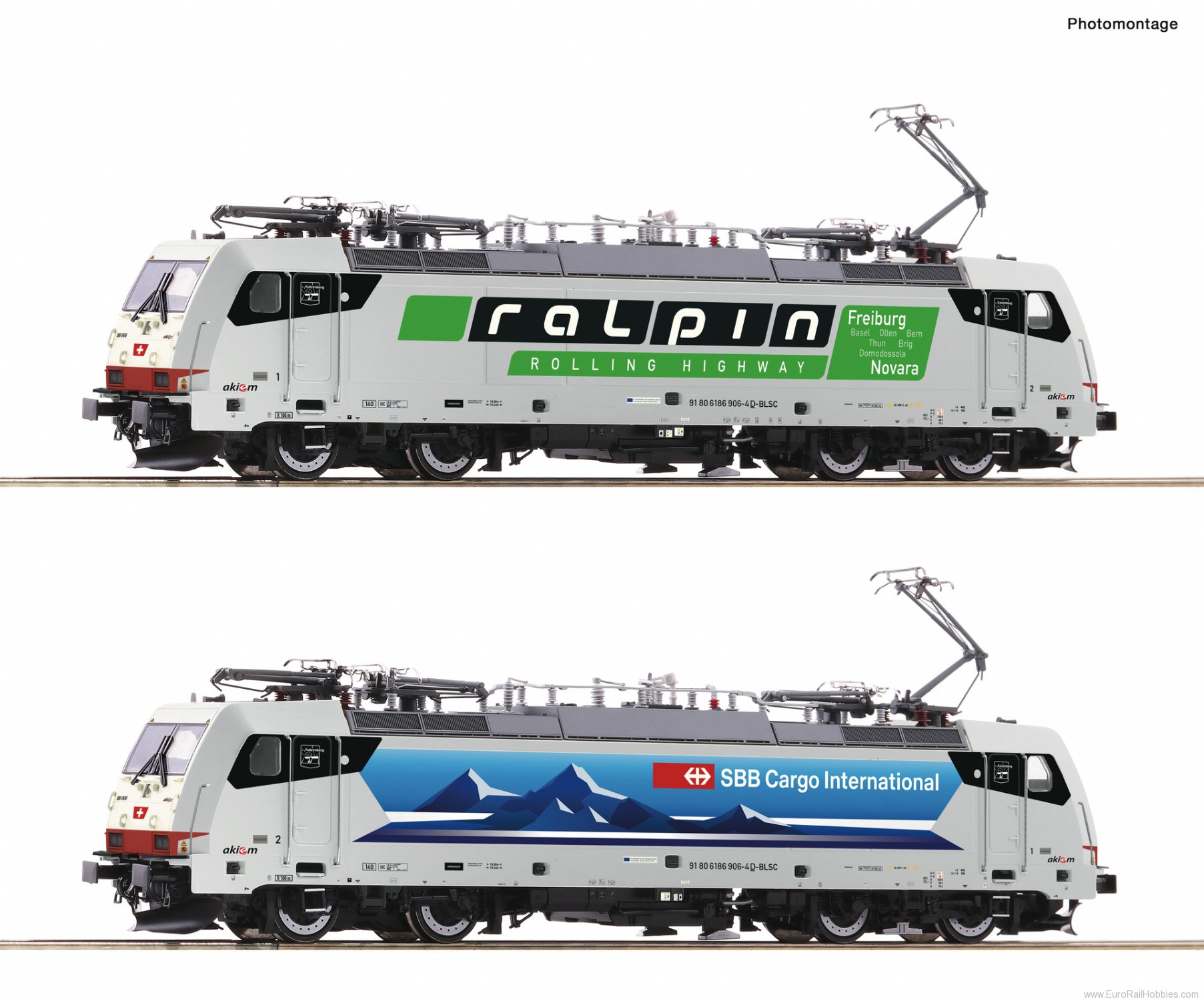 Roco 70733 Electric locomotive 186 906-4, SBB/RAlpin (Di